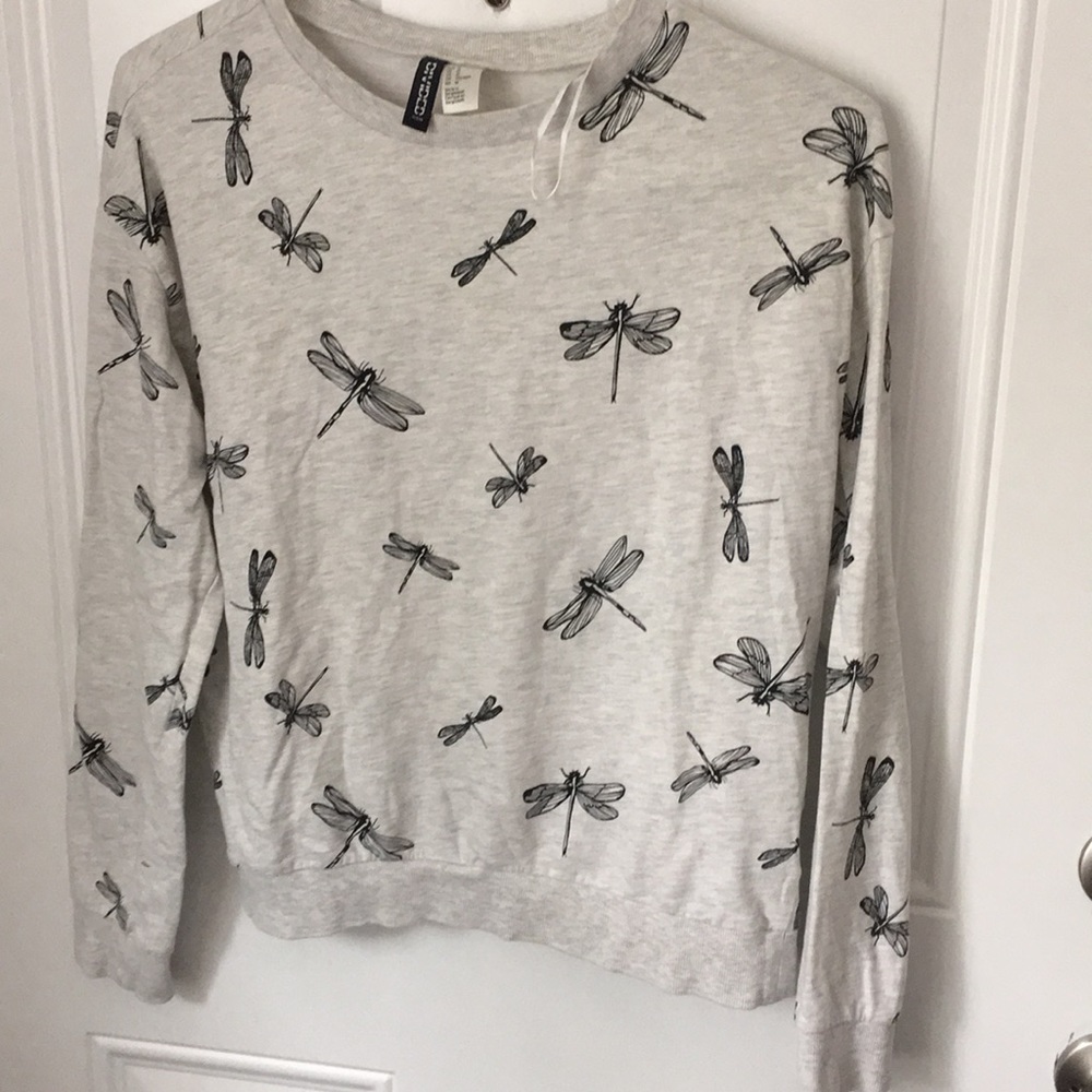 H&M, dragonfly sweatshirt